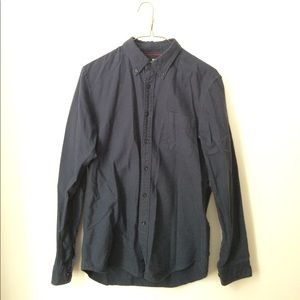 Uniqlo navy blue button down