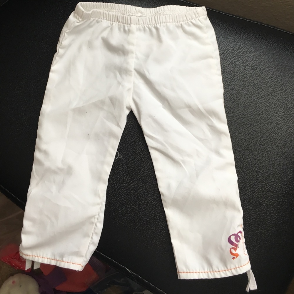 American girl doll white pants