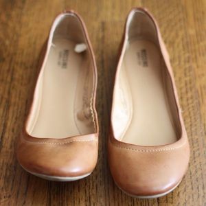 Mossimo Brown Scrunch Ballet Flats