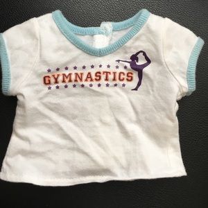 American girl doll white gymnastics top