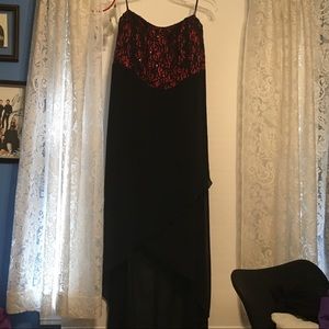 Strapless Black and Red dress