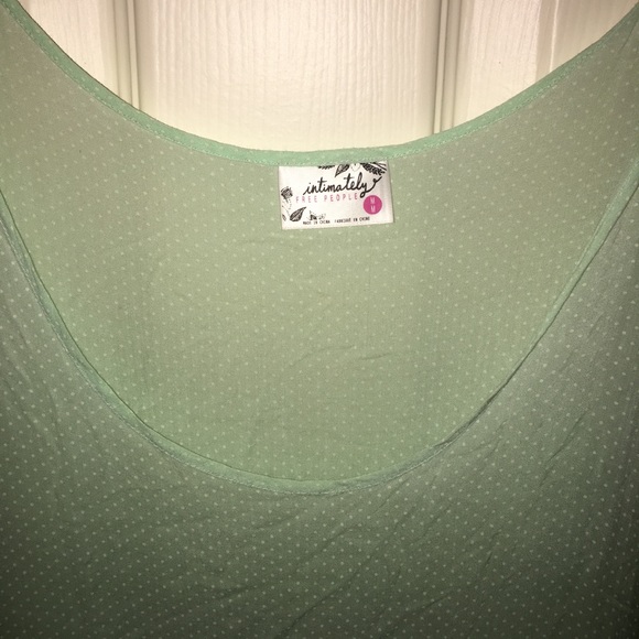 Free People Mint Swingy Lace Tunic - Picture 2 of 3