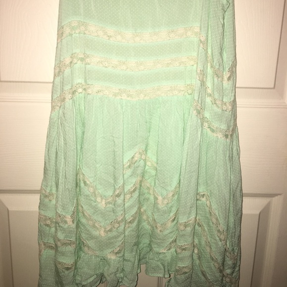 Free People Mint Swingy Lace Tunic - Picture 3 of 3