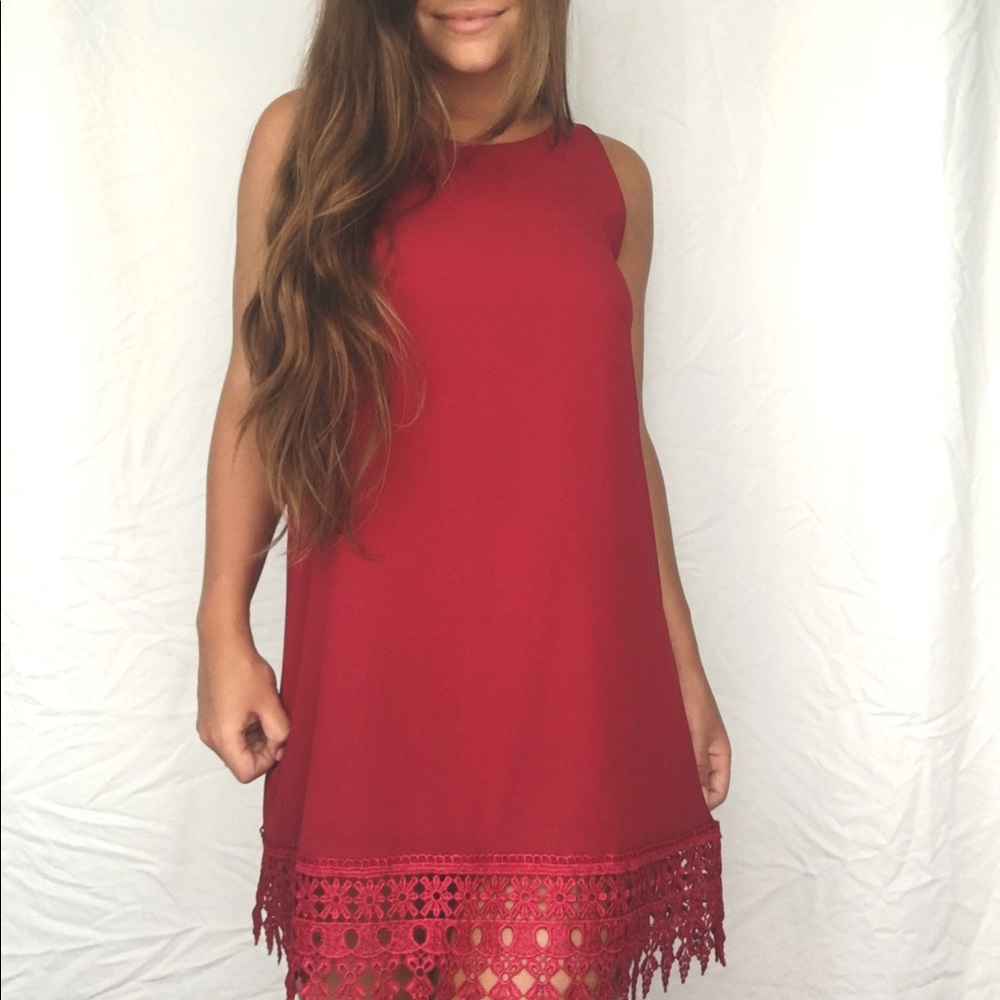 Red Dress with detail