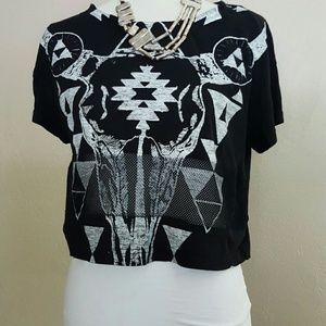 NWOT tribal crop top