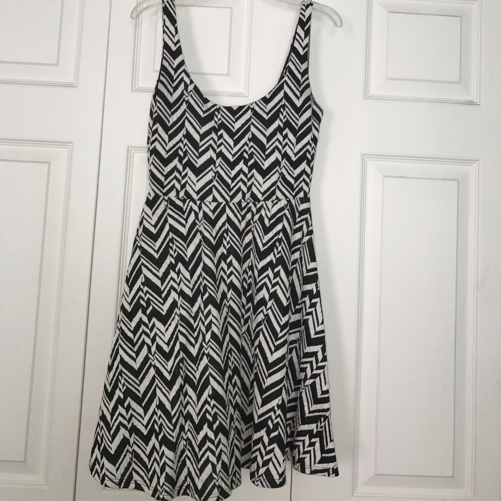 Black and white dress