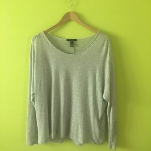 FOREVER 21 Long Sleeve Grey Top