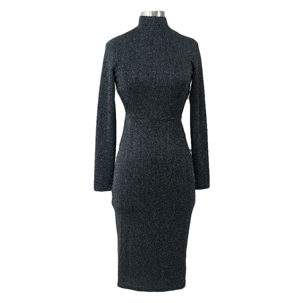 ❗️FINAL PRICE❗️ Grey Backless Ribbed Bodycon Dress - Picture 5 of 7