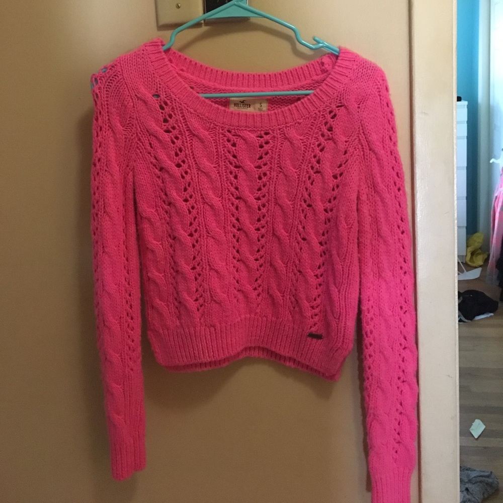 Hot Pink Hollister Sweater
