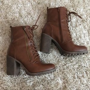 Charlotte Russe Combat Booties