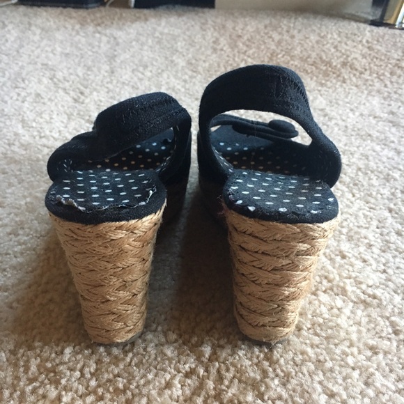 Wedges, Black Fabric Dreamer Y2K - Picture 3 of 6