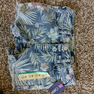 Girls size M denim shorts