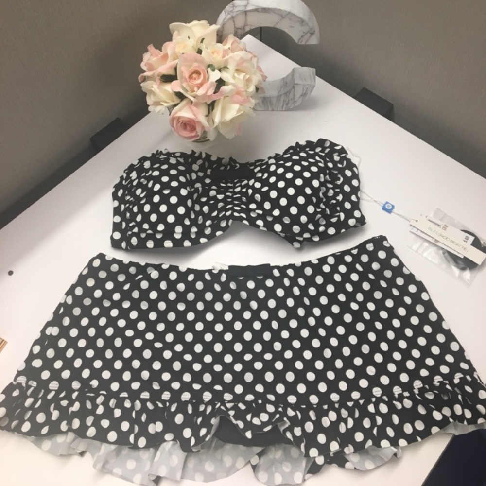 Polka Dot Bikini- Black & White
