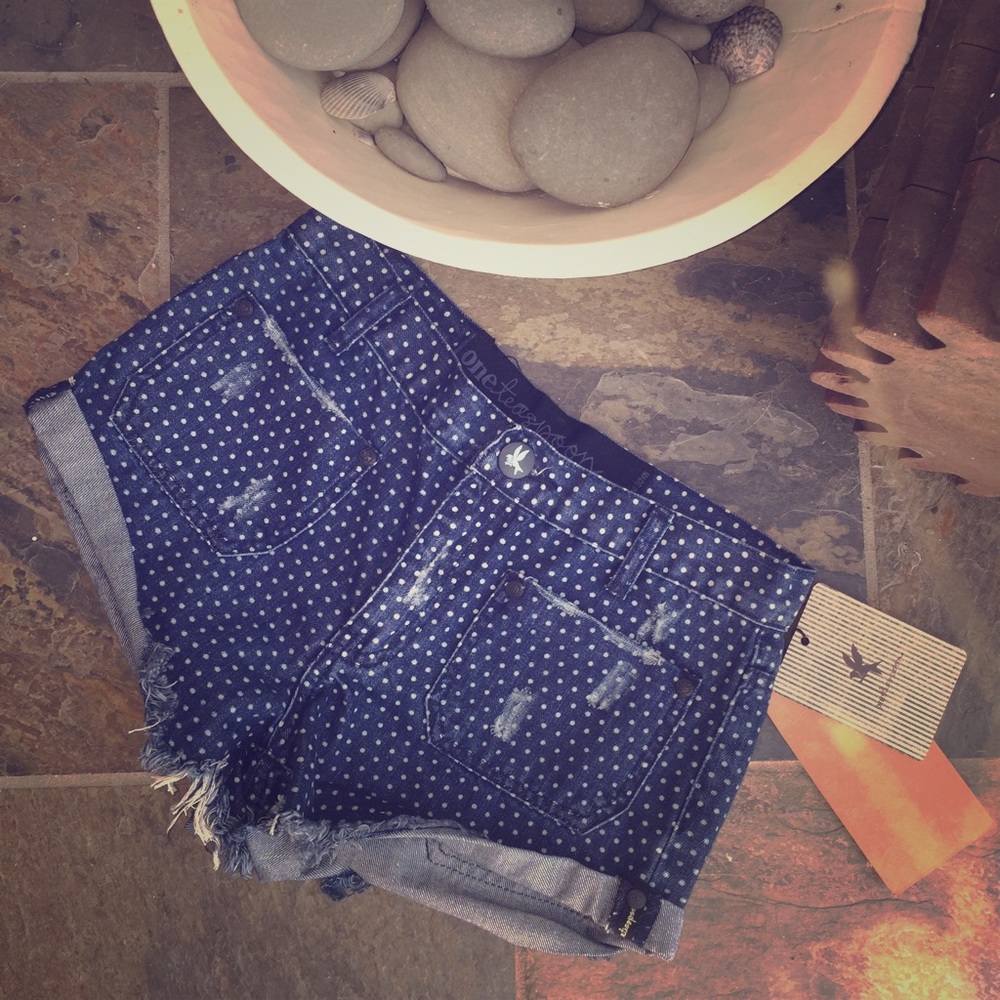 NWT One Teaspoon Denim Polka Sailors