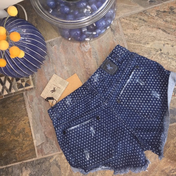 NWT One Teaspoon Denim Polka Sailors - Picture 2 of 6