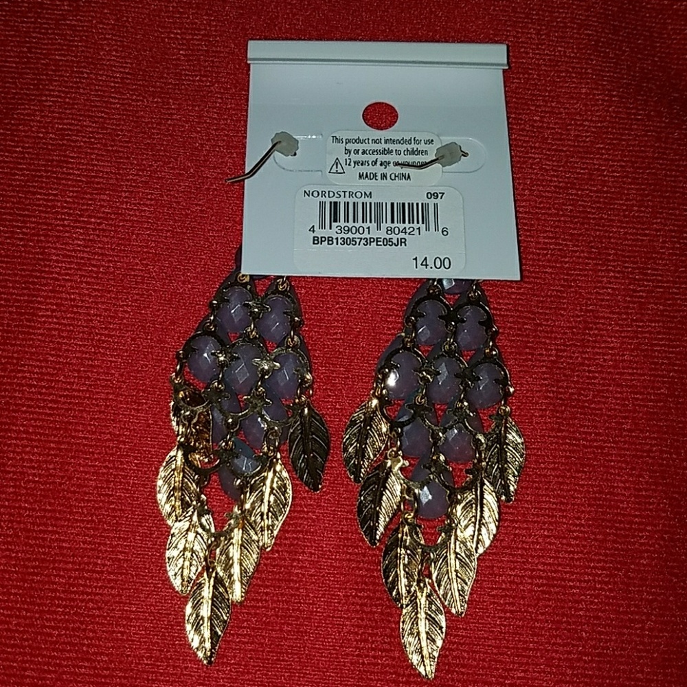 New Boutique Stoned Earrings - Picture 3 of 3