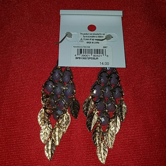 New Boutique Stoned Earrings - Picture 3 of 3