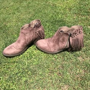 O'Neill fringe ankle bootie