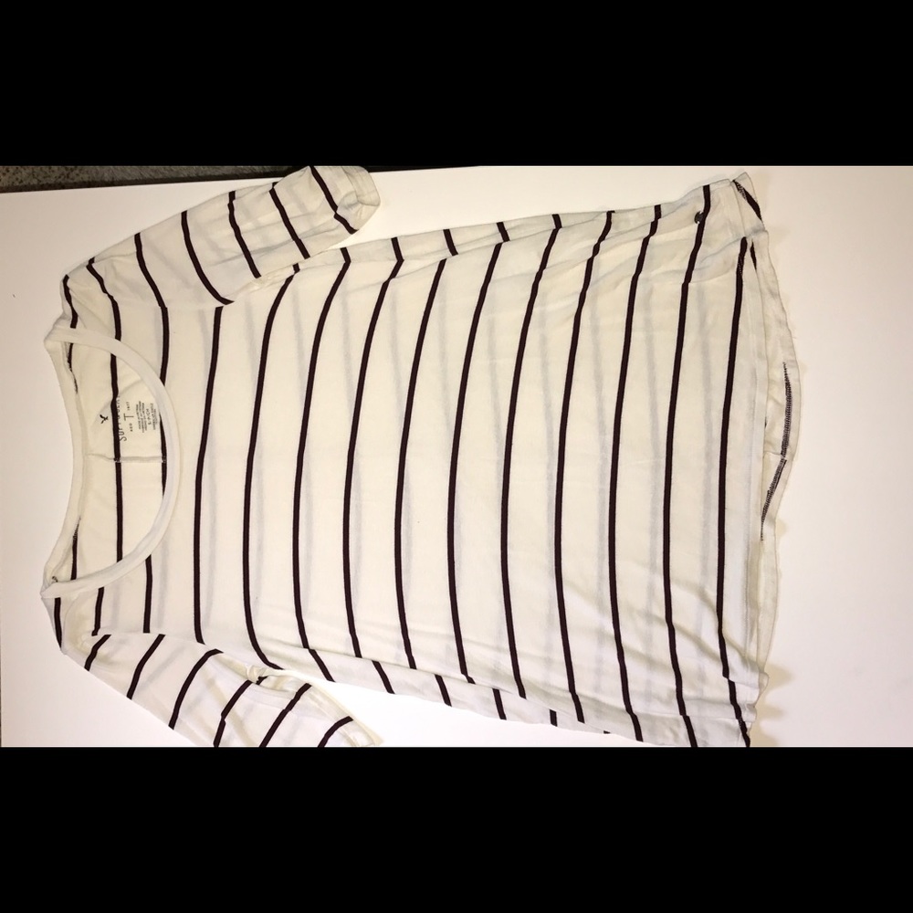 burgundy stripped soft and sexy tshirt