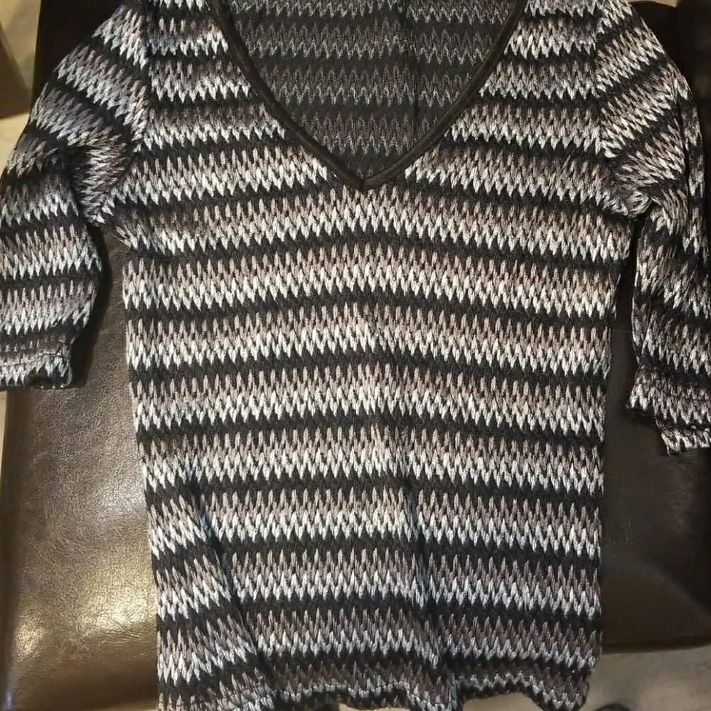 Black and gray shirt