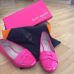 Kate Spade patent leather loafers
