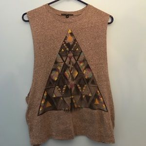 Truly Madly Deeply Hipster Triangle Muscle Tank
