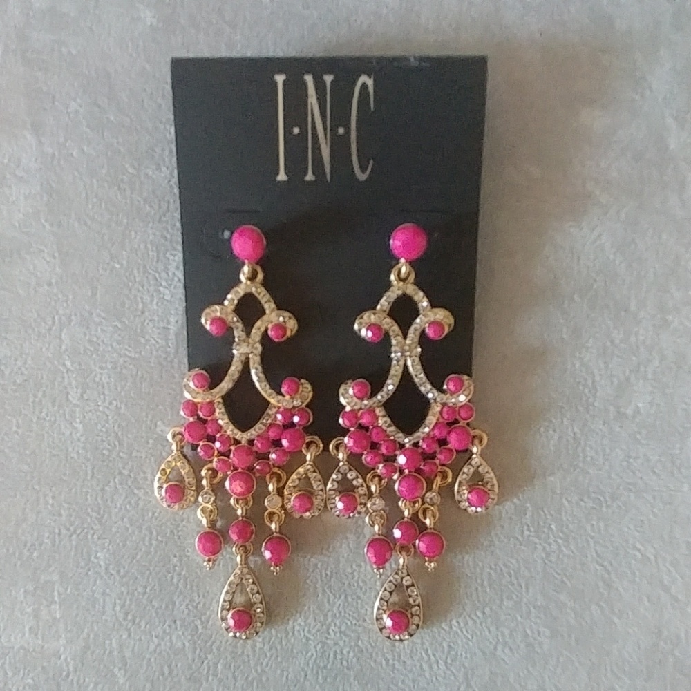 I?N?C Earrings Large Drop Chandelier
