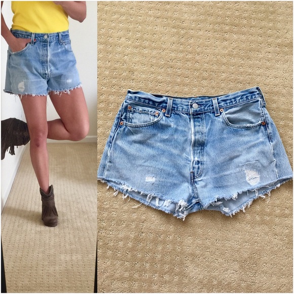 Levi's Pants - Levi's 501xx Distressed Shorts