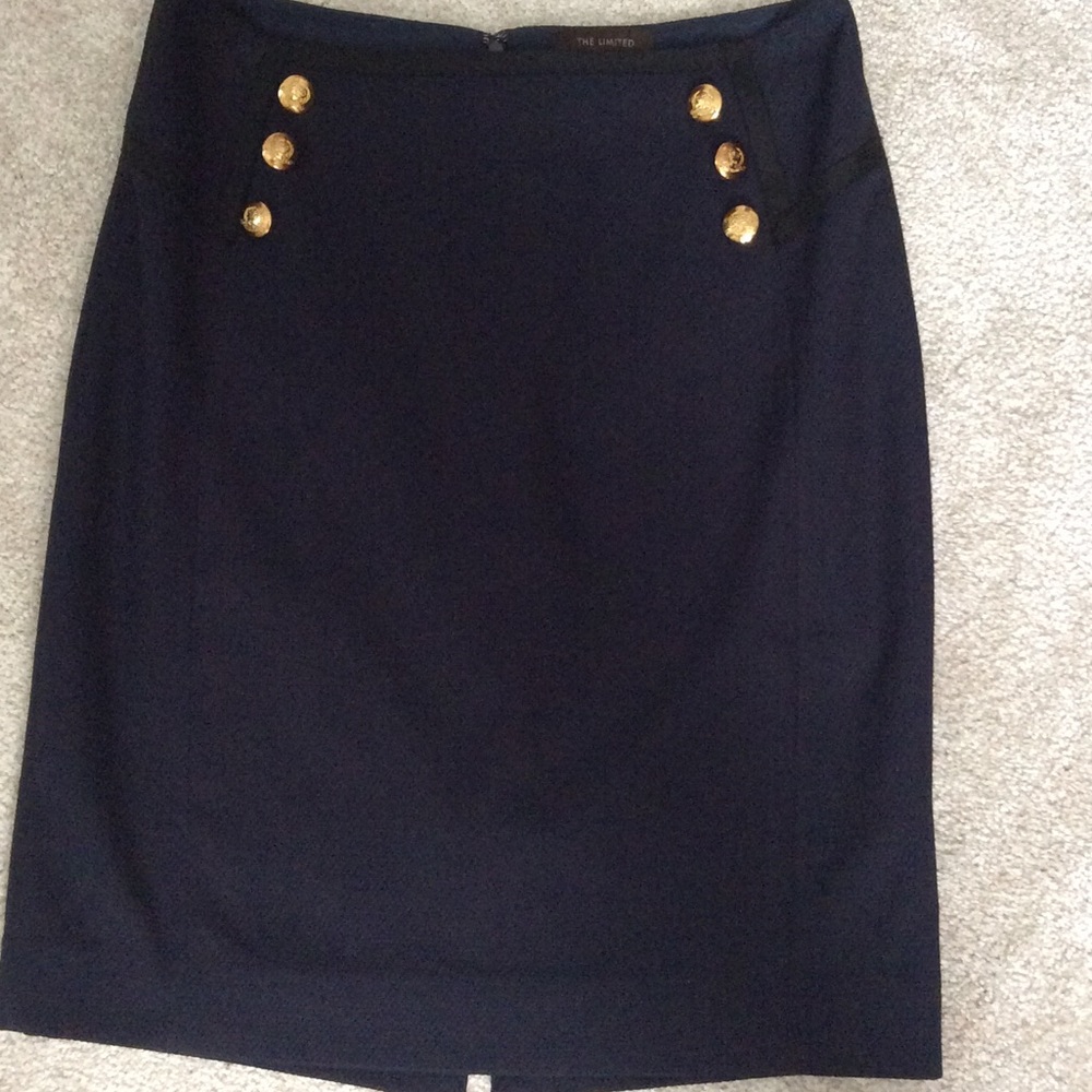 The Limited Navy sailor pencil skirt 6