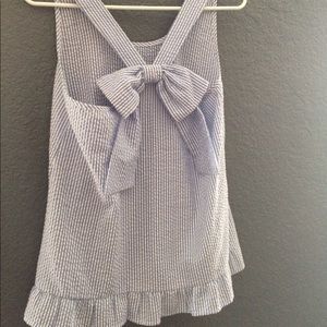 Francesca's Collections Bow Back Top