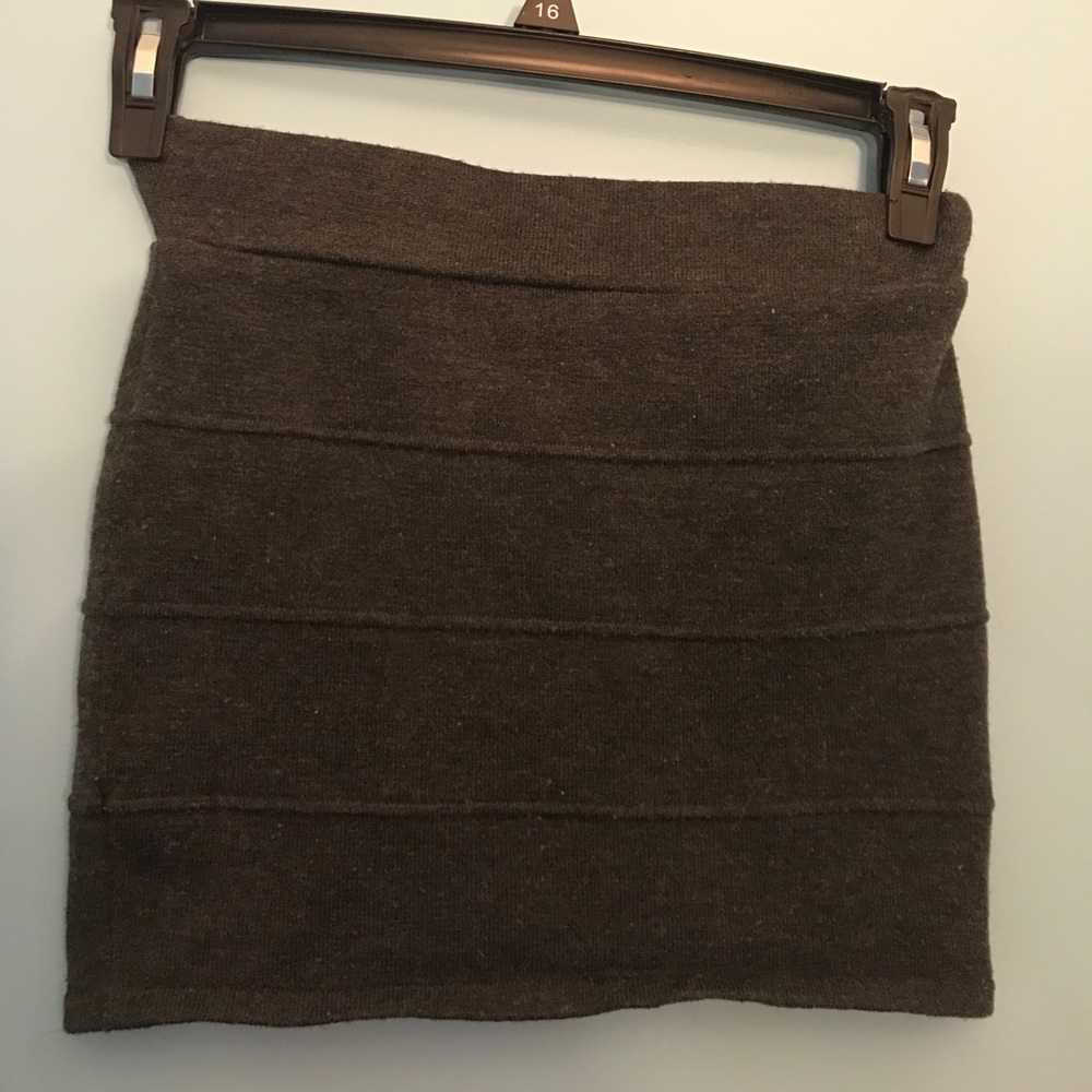 Zenana Outfitters Grey Pencil Skirt