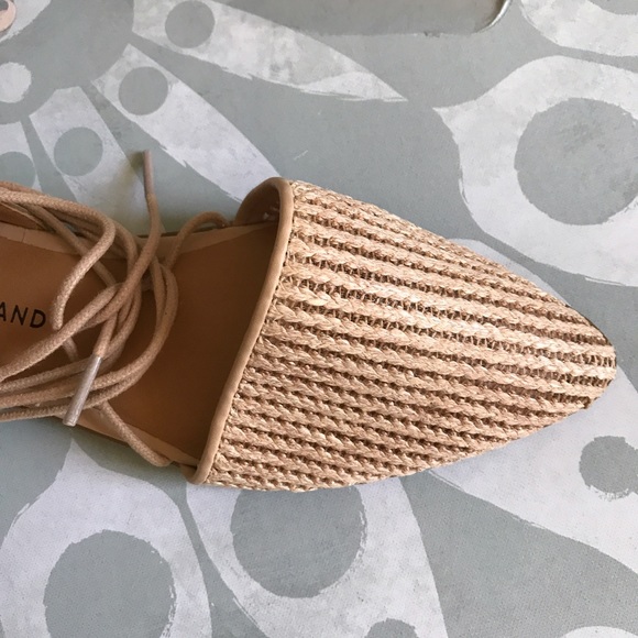 ⬇️{Lucky Brand}Mackneill Ankle Wrap-Tie Woven Flat - Picture 5 of 6