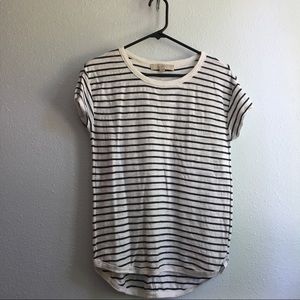 Ann Taylor Loft striped tee top XS