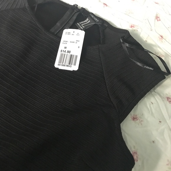 NWT Short Black Bodycon Dress - Picture 2 of 2