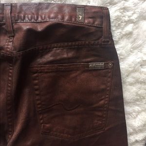 7 for All Mankind Coated "Slimmy" Jeans