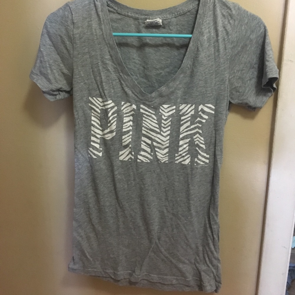 Zebra Love Pink V Neck
