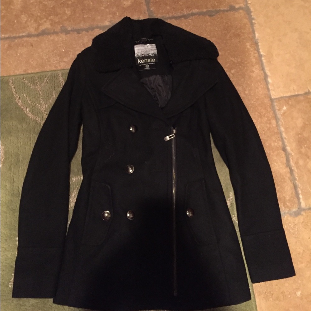 Black pea coat