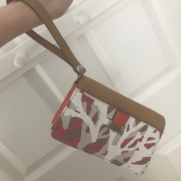 Coral Pattern Wallet/Wristlet - Picture 2 of 4