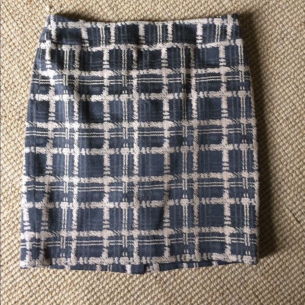 Ann Taylor Pencil Skirt, Gray/Tan