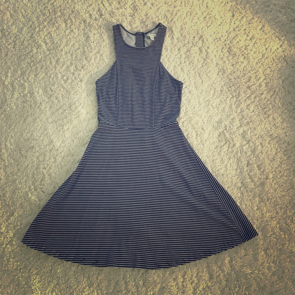 American Eagle B & W Striped Dress