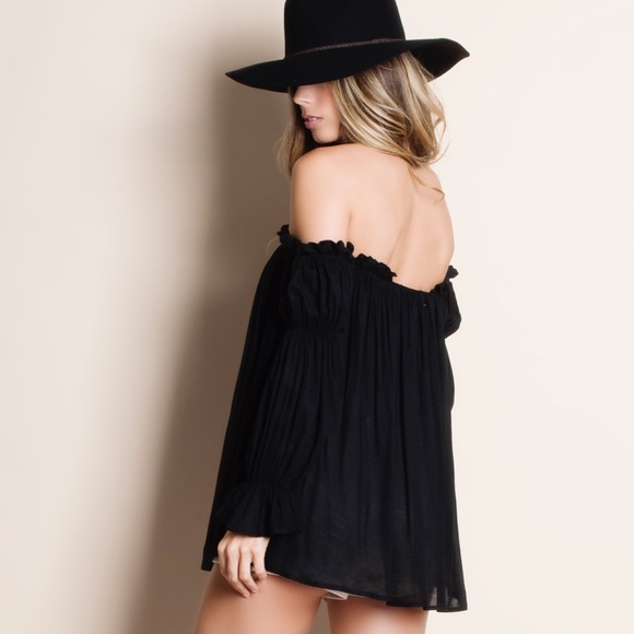 Off Shoulder Peasant Top - Picture 3 of 3