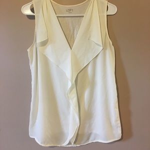 Loft cream tank top