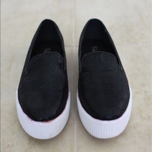 Black flat loafers, never worn!