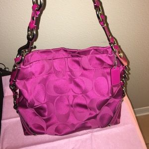 Hot Pink Coach Carly Purse