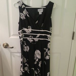 Gently used black and white dress