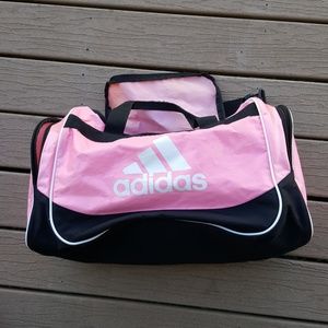 Adidas pink duffle bag