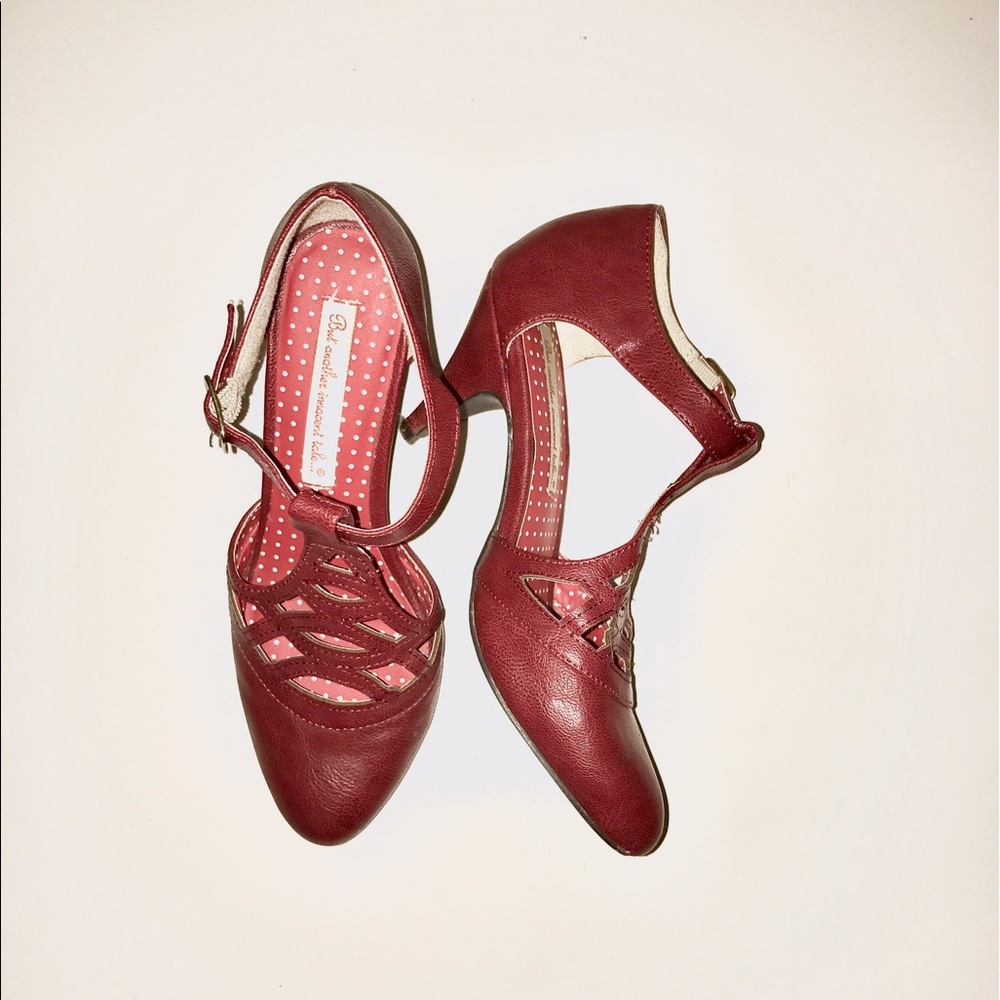 B.A.I.T. Retro Red Kitten Heels