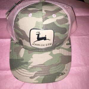 John Deere Pink Camo Mesh Hat