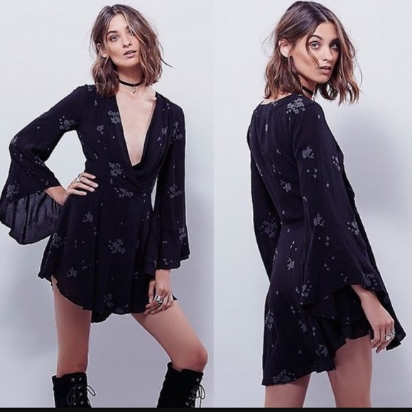 Free People Dresses & Skirts - Free people jasmine storm embroidered dress sz 8