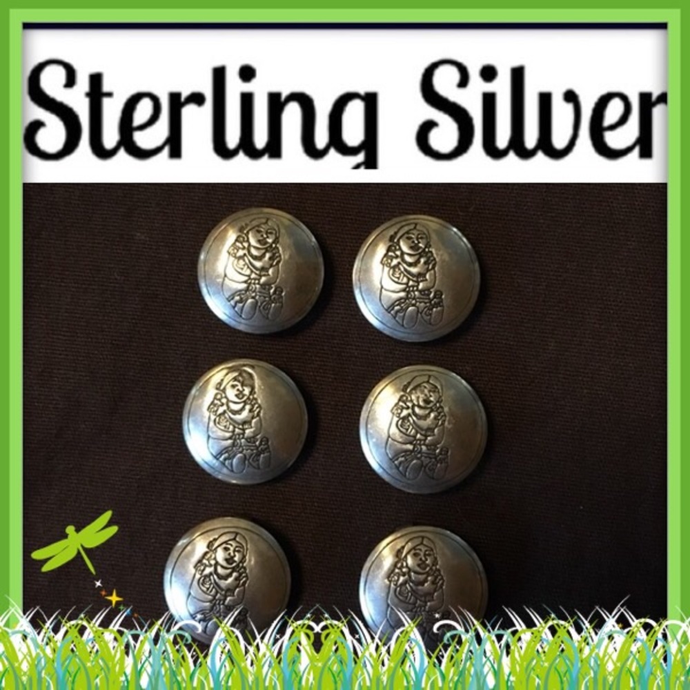 🏅🏅HOST PICK🏅🏅STERLING VINTAGE BUTTON COVERS